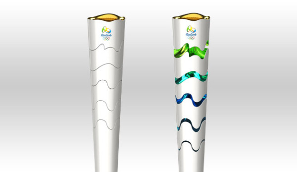 2016 年里約奧運火炬設計　圖片來源：olympic.org