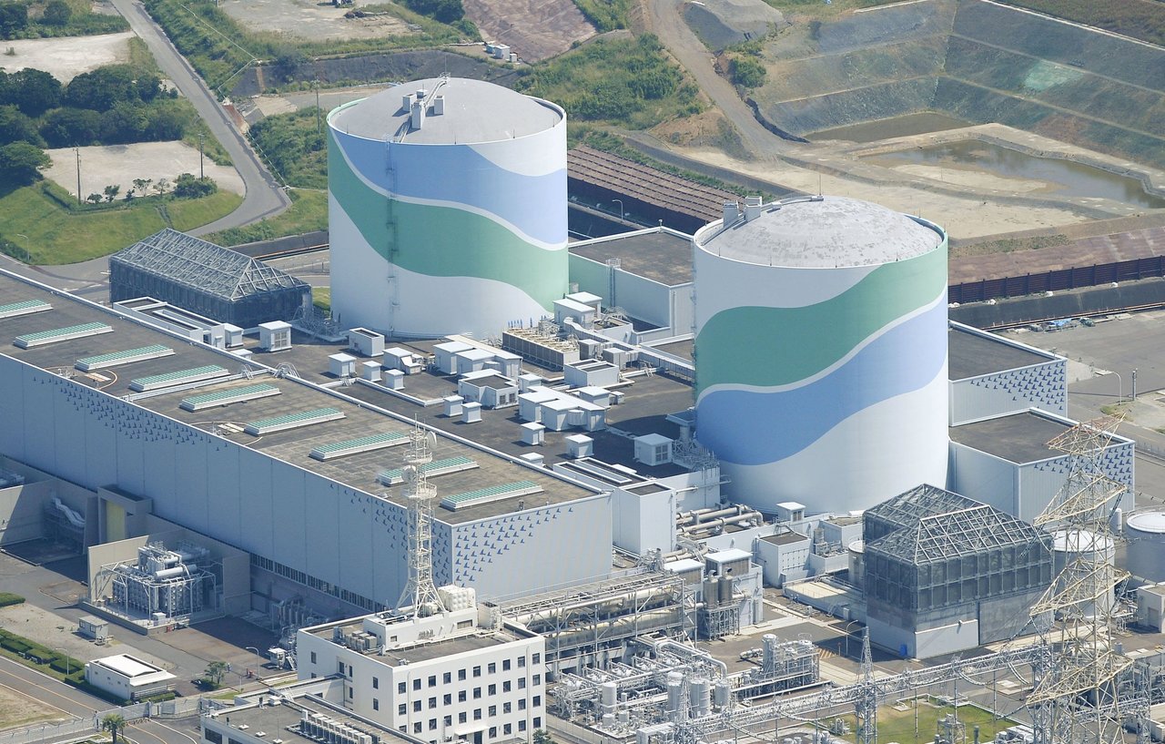 沿海鄰近震央的九州川內核電站。 圖片來源：路透社