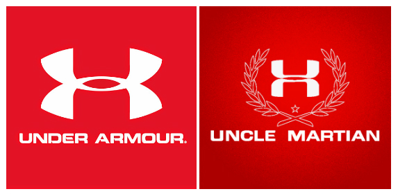Under Armour 與 Uncle Martian 的 Logo 分別。
