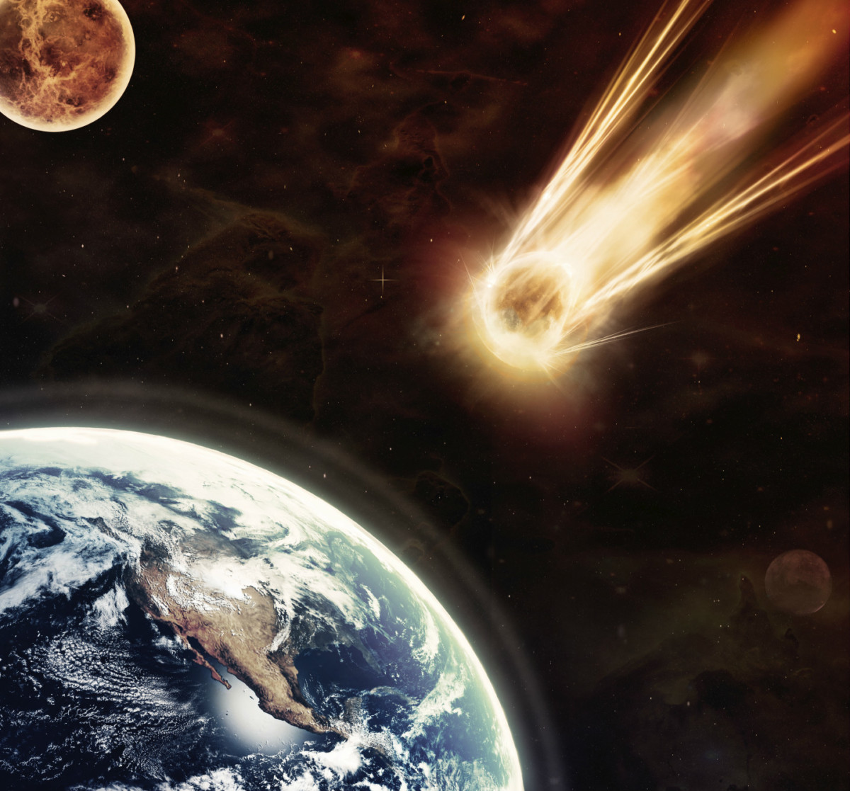 陨石撞击地球高清图片图片-图行天下素材网