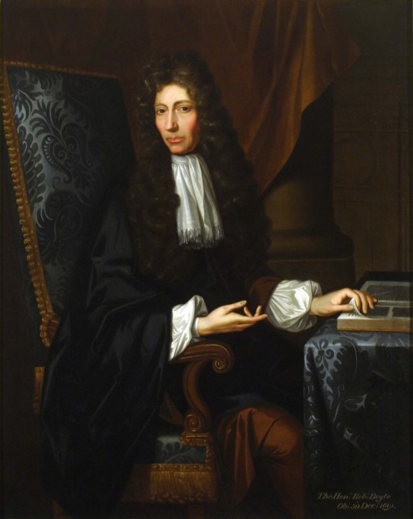 現代化學之父 Robert Boyle。 圖片來源：wikicommons