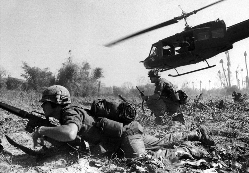 據稱，近 15％ 在越戰回國的士兵染上毒癮。 圖片來源：wikicommons