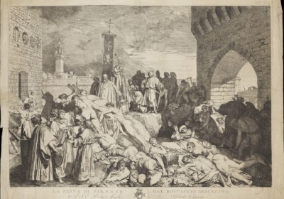 1348年佛罗伦斯的瘟疫。圖片來源：wikipedia
