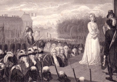 處決王后瑪麗・安托瓦內特。圖片來源：wikipedia