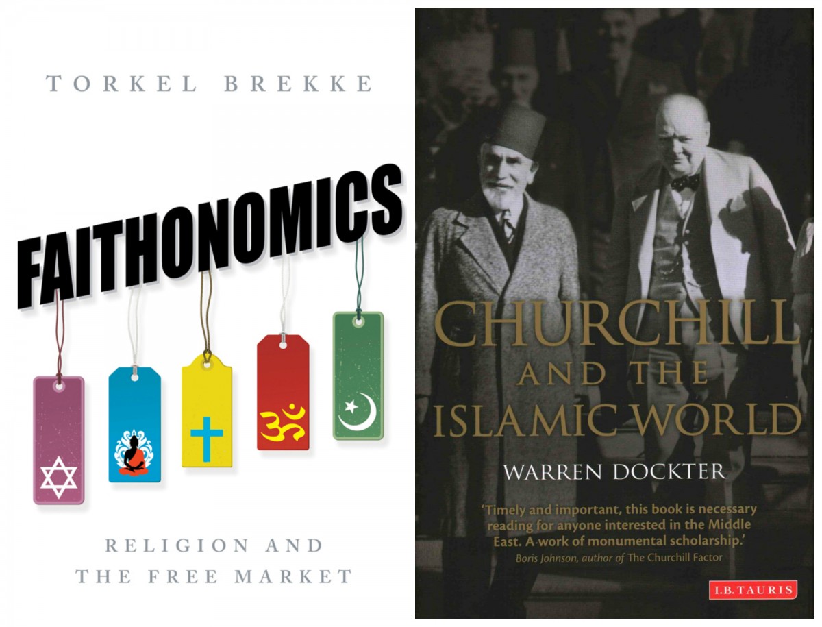 左：挪威經濟學家 Torkel Brekke 新作「信仰經濟學」以經濟活動解構宗教角色，試圖理解教派衝突頻仍的今日世界。右：邱吉爾一度有意改信回教，卻被家人勸止。