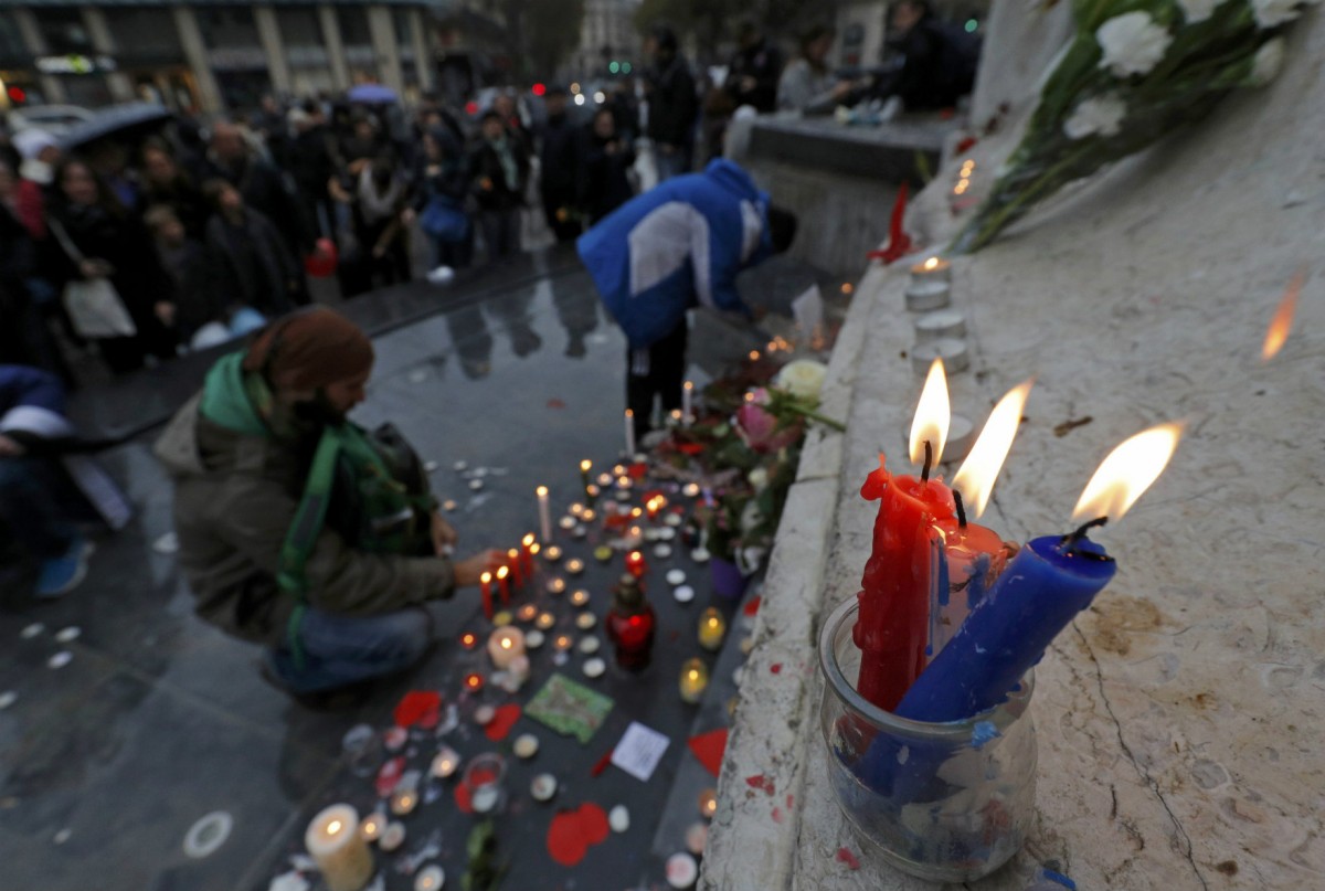 11 月 13 日，巴黎恐襲一周年紀念活動。　圖片來源：路透社