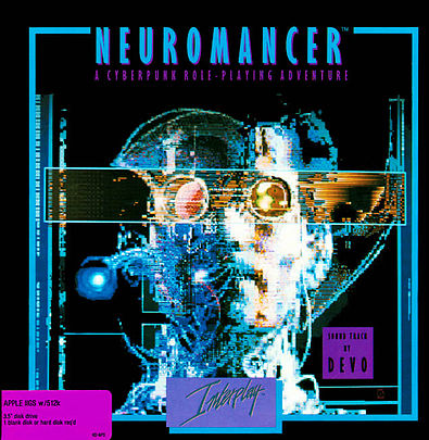 於 1988 年所發行的 Neuromancer 電玩遊戲。圖片來源：Wikipedia