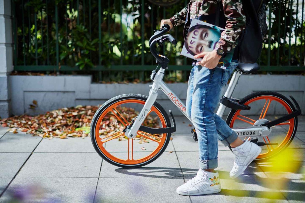 無需定點借車和還車的共享單車，在中國各大城市成新興潮流。　圖片來源：摩拜單車