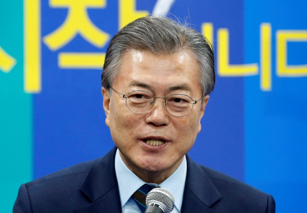 南韓預期 5 月大選，反對黨民主黨的文在寅被視為大熱。　圖片來源：路透社