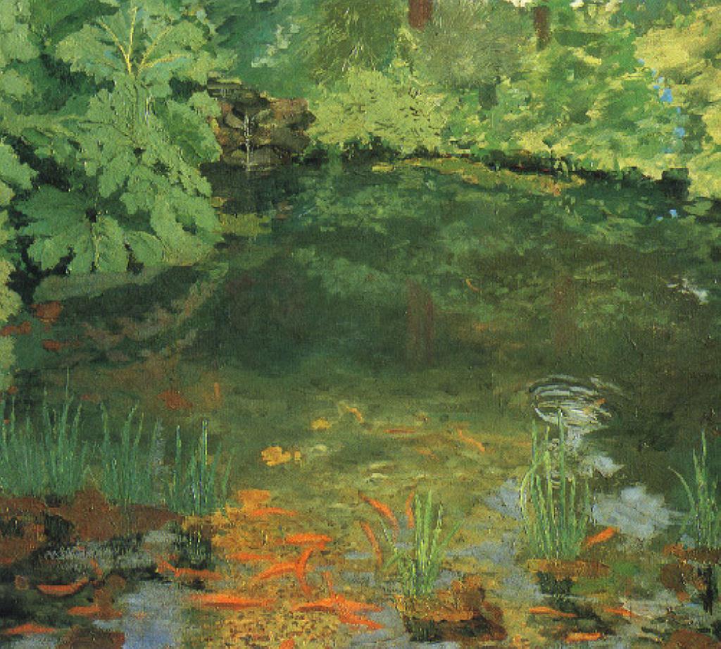 邱吉爾代表畫作：查特威爾故居的池塘（1932 年繪）