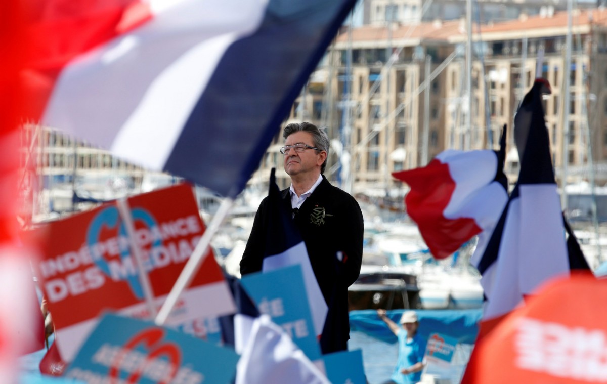 極左派總統候選人梅朗雄提出要終結法國第五共和，究竟是何意思？　圖片來源：路透社