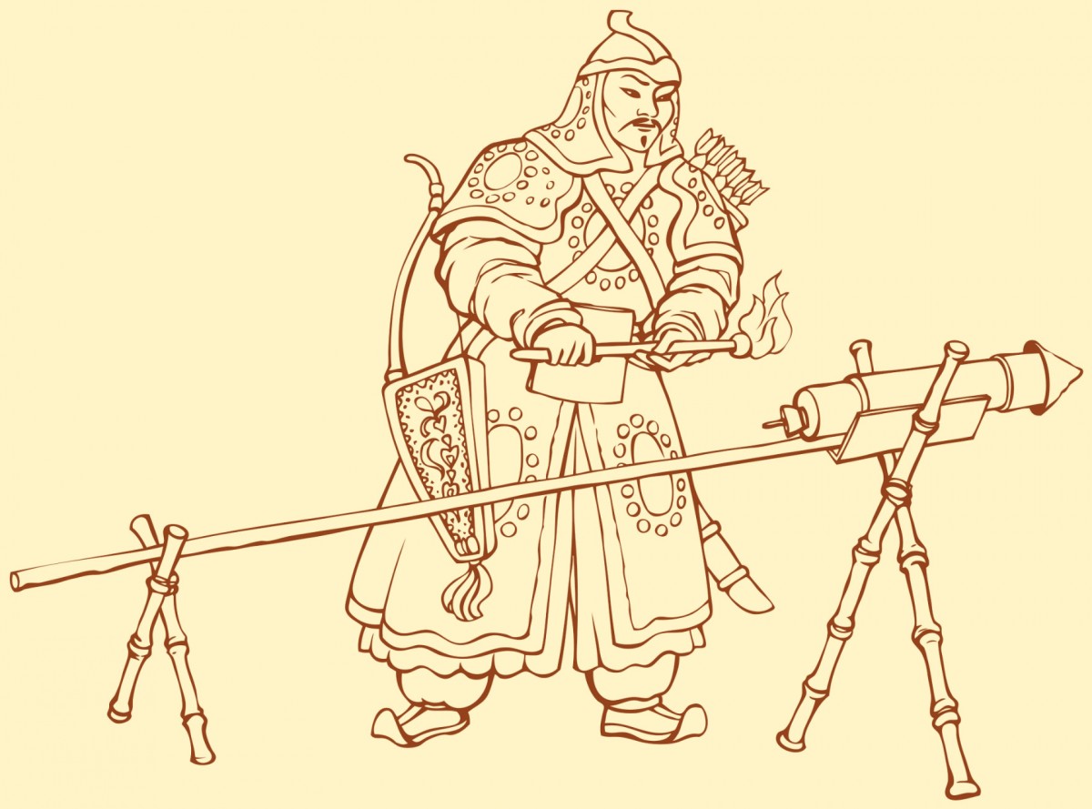 南宋時期，金朝以火藥作武器，開啟熱兵器時代。