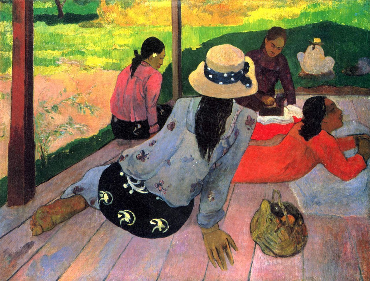 印象派怪客高更（Paul Gauguin）作品「午憩」（Midday Nap）1892-94