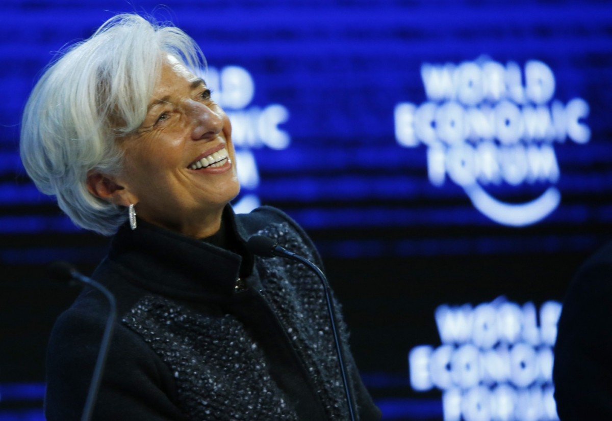 IMF 主席 Christine Lagarde 呼籲各國放寬緊縮，一反向來立場。　圖片來源：路透社
