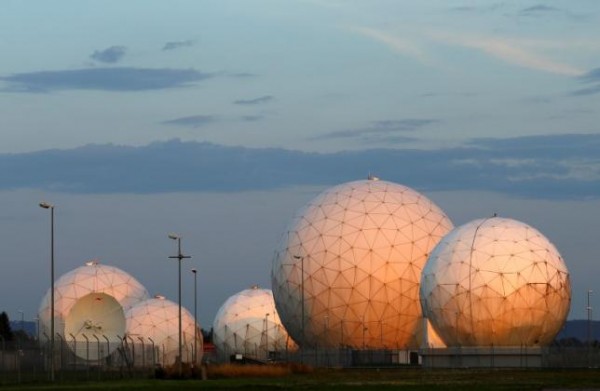 冷戰時代，美國 NSA 於西德設立衛星監控基地（BAS）。　圖片來源：路透社