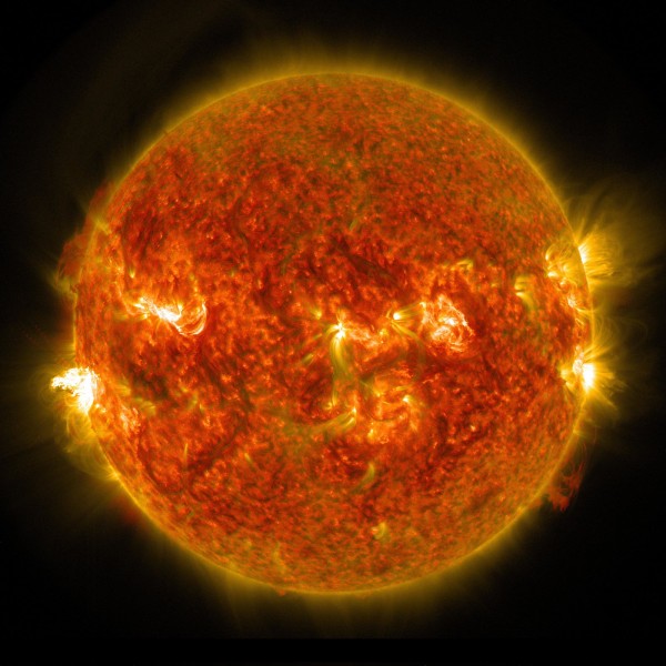 太陽的表面溫度高達 5,500°C。 圖片來源：美國太空總署