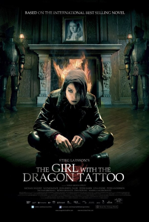 「龍紋身的女孩」電影海報　圖片來源：IMDb