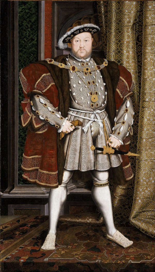 圖中為亨利八世。圖片來源： Wikipedia