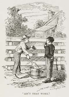 1876 年「湯姆歷險記」小說插圖。