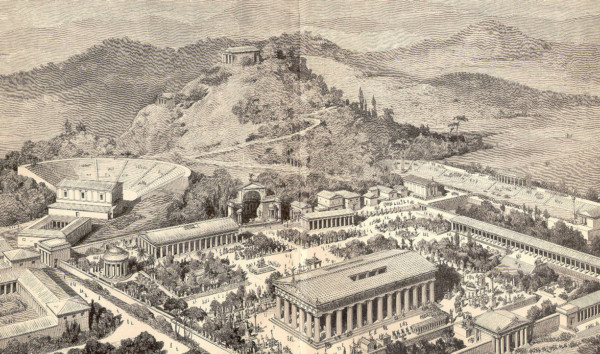 古代雅典奧運會。 圖片來源：wikicommons