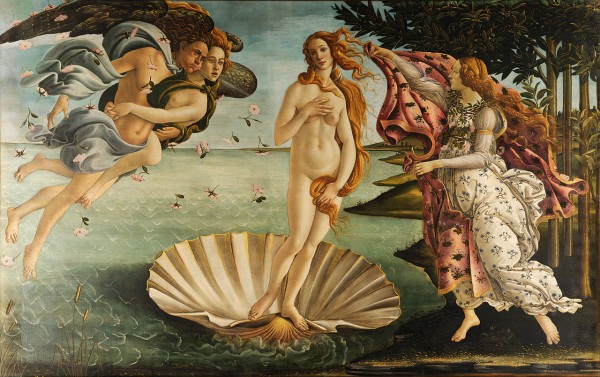 意大利畫家 Botticelli 作品：維納斯的誔生