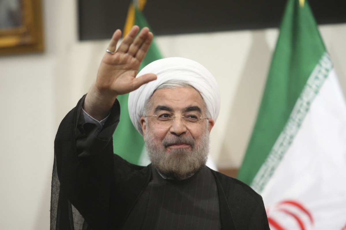 在精神領袖的保守領導下，伊朗改革派總統魯哈尼今年將尋求連任。　圖片來源：路透社
