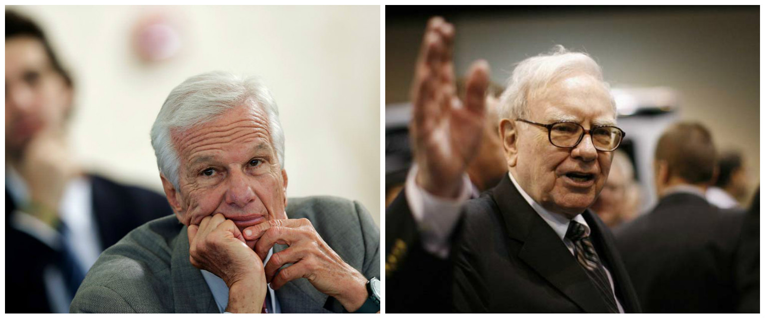 Jorge Lemann（左） 和Warren Buffett（右）　圖片來源：路透社