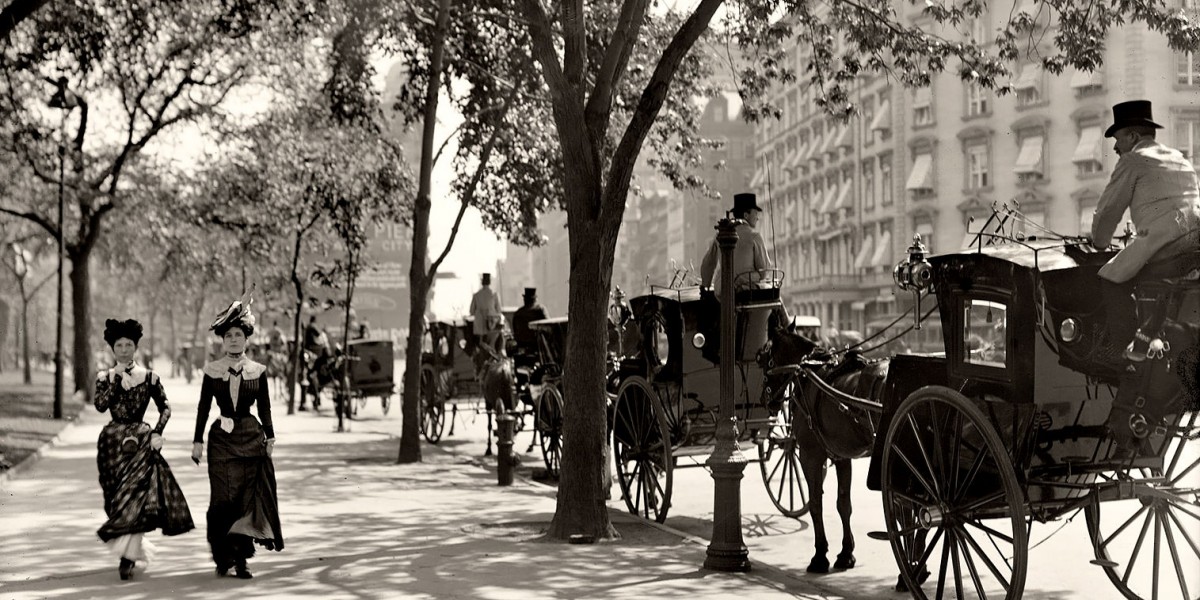 20 世紀初的美國街道　圖片來源：Inspired Wwriter