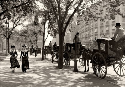 20 世紀初的美國街道　圖片來源：Inspired Wwriter