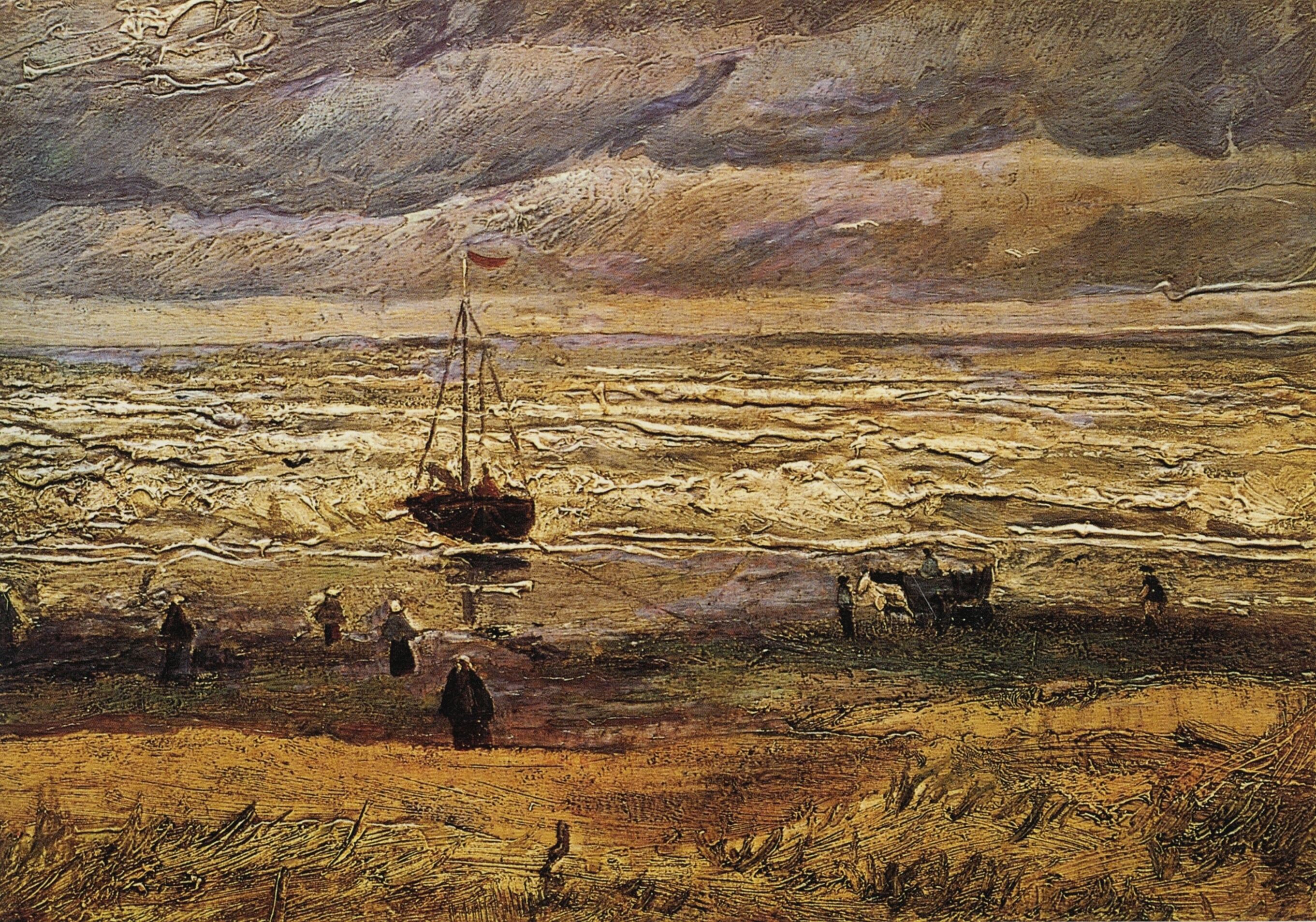 view of the sea at Scheveningen, 1882